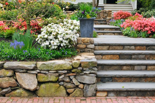 Stone Stairs Repair in Carmel