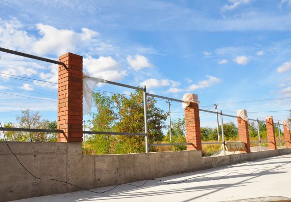 Brick Pillar Installation in Carmel